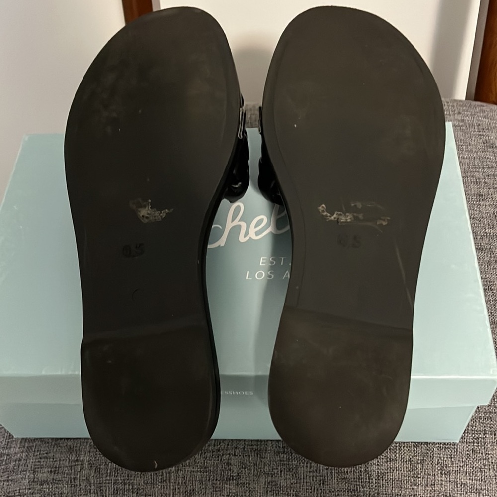Seychelles Belissima black leather slide. Size 6.5 women’s. - Picture 5 of 7